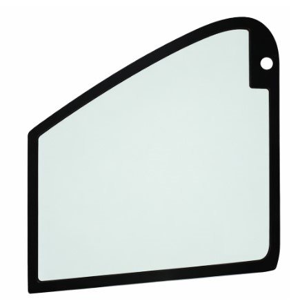 Seitenscheibe hinter der Tür