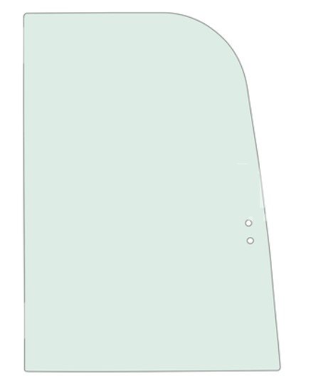 Seitenscheibe hinter der Tür