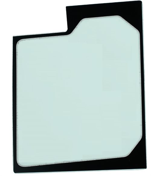 Linke untere Türscheibe